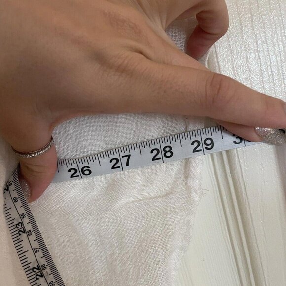 Women’s Michael stars white linen top dress size medium m - Picture 13 of 13